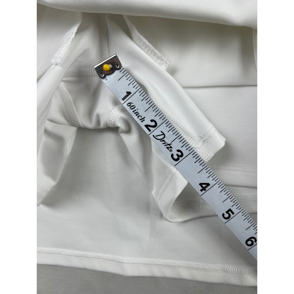 Athleta Fairway Golf Skort Women Size M White 16" Built-in Shorts Zipper Pockets - Picture 9 of 11